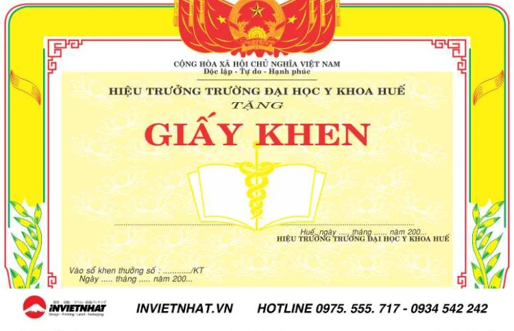 Tải mẫu giấy khen bằng khen đẹp mới nhất