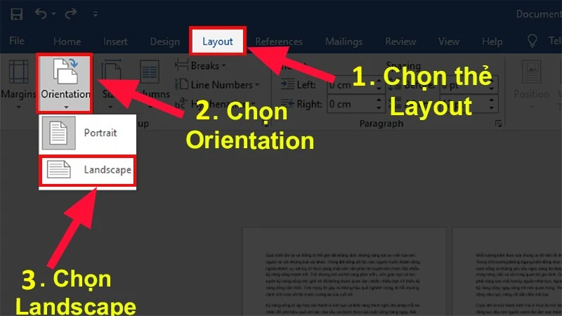 4 cách chỉnh trang ngang, dọc trong Word cực nhanh, 22helo88 - Thegioididong.com