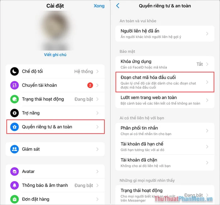 hello8862 com đặt mật khẩu khôi phục tin nhắn trên Messenger