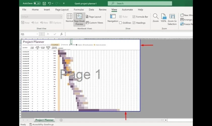 hello8862 com cách in Excel vừa trang giấy A4