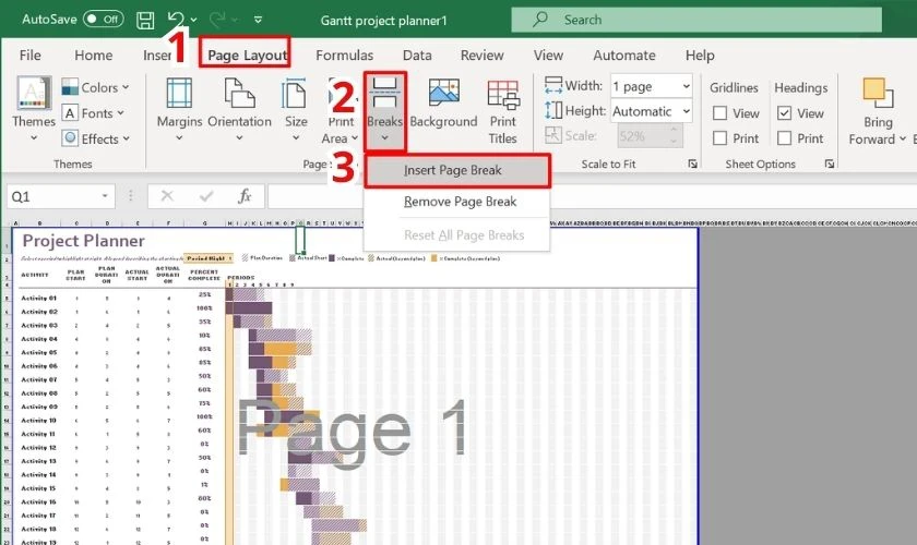 hello8862 com cách in Excel vừa trang giấy A4