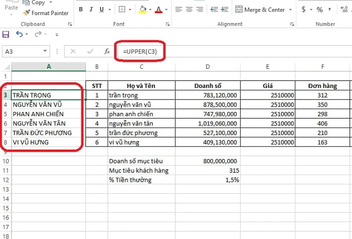 Các cách chuyển chữ thường thành chữ hoa trong Word và Excel
