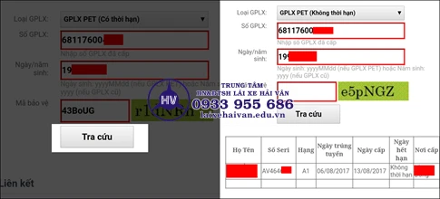 hello8862 com Tra cứu GPLX trực tuyến tại Website Tổng Cục Đường Bộ heloo88
