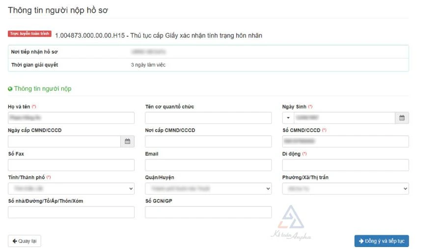 hello8862 com cách xin giấy xác nhận tình trạng hôn nhân Online