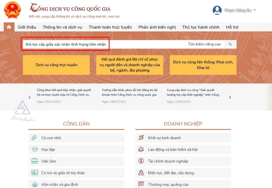 hello8862 com cách xin giấy xác nhận tình trạng hôn nhân Online