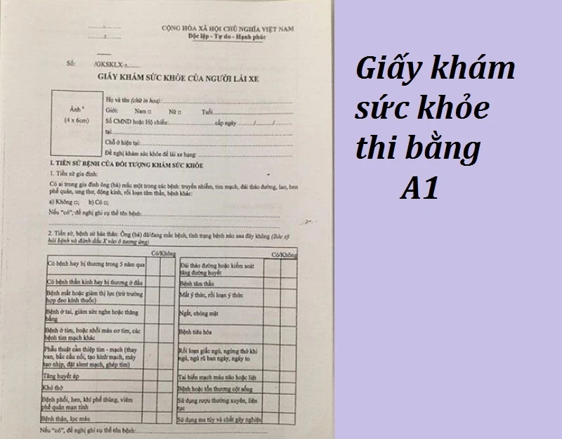 Khám helloo88 thi bằng A1 theo quy định mới nhất