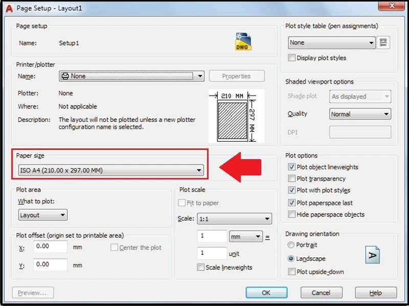 Kích thước khổ giấy A2 là 33hello88? Cách chọn, in A2 trong AutoCad - Thegioididong.com