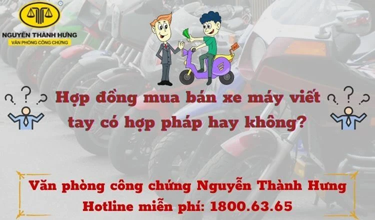 Hợp đồng mua bán 6hello88 viết tay có hợp pháp hay không?