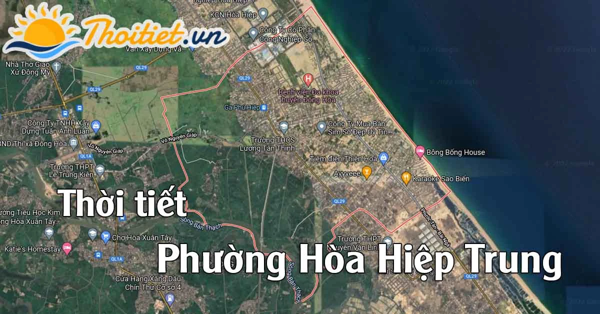 Dự báo thời tiết Phường Hoà Hiệp Trung - Thị xã Đông Hòa