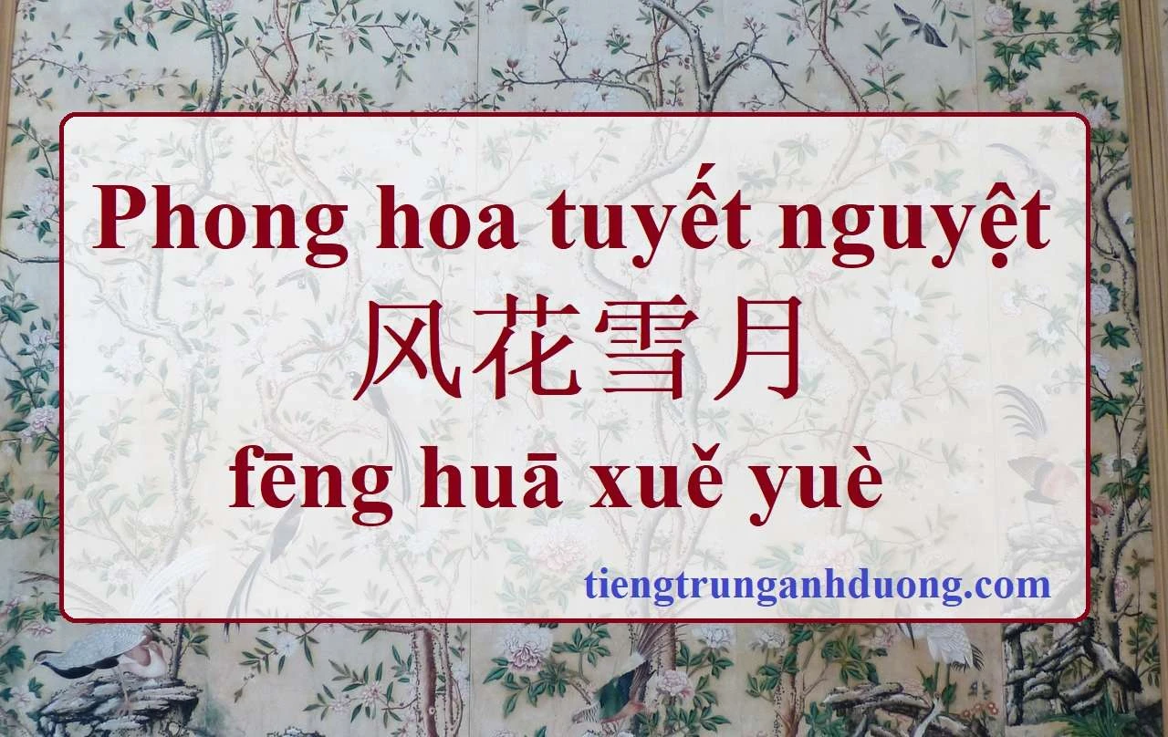 Thành ngữ Phong hoa tuyết nguyệt fēng huā xuě yuè