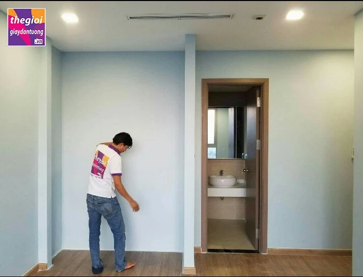 Quy trình thi công giấy dán tường 22helo88 nhất