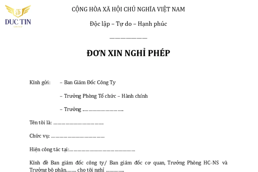 hello8862 com cách viết đơn xin nghỉ phép 33hello88 hiện nay