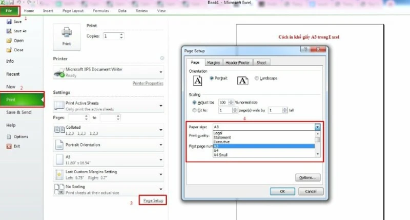 Khổ giấy a3 là 33hello88 cm? Cách chọn khổ giấy A3 trong Excel