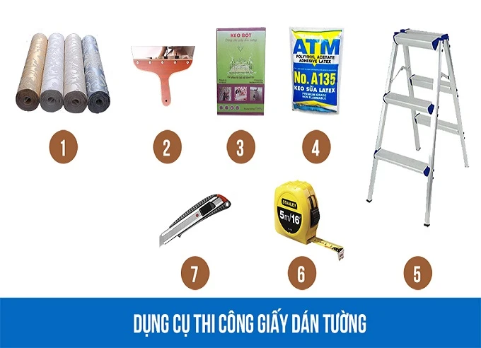 Quy trình thi công giấy dán tường 22helo88 nhất