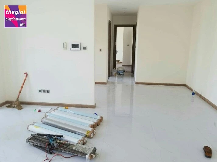 Quy trình thi công giấy dán tường 22helo88 nhất