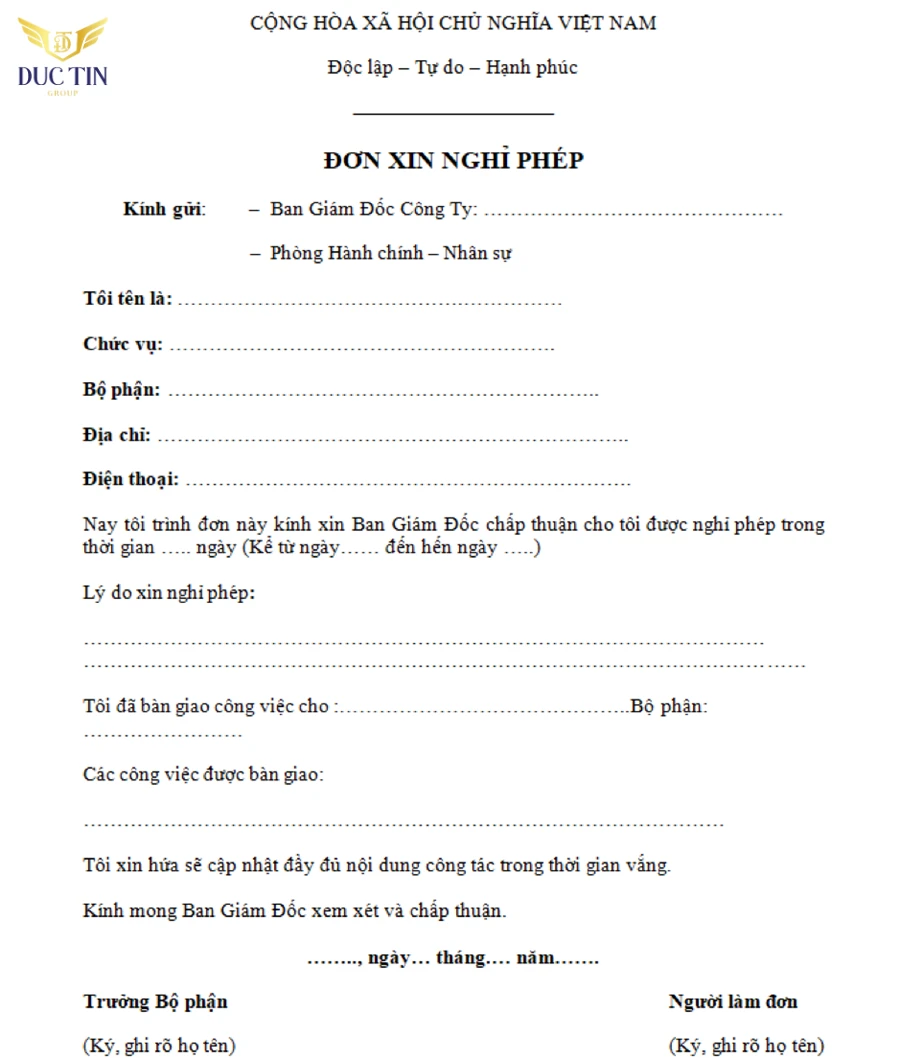 hello8862 com cách viết đơn xin nghỉ phép 33hello88 hiện nay