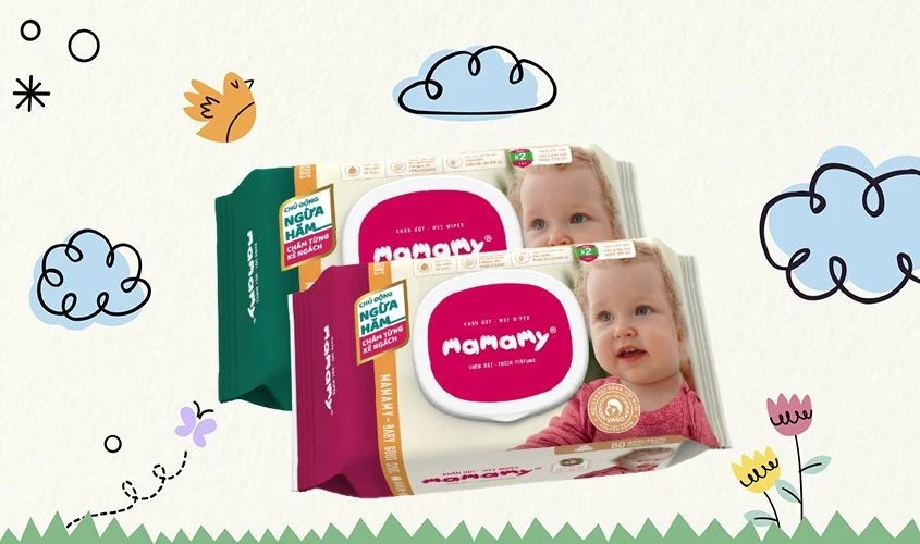 5 sản phẩm Khăn ướt Mamamy