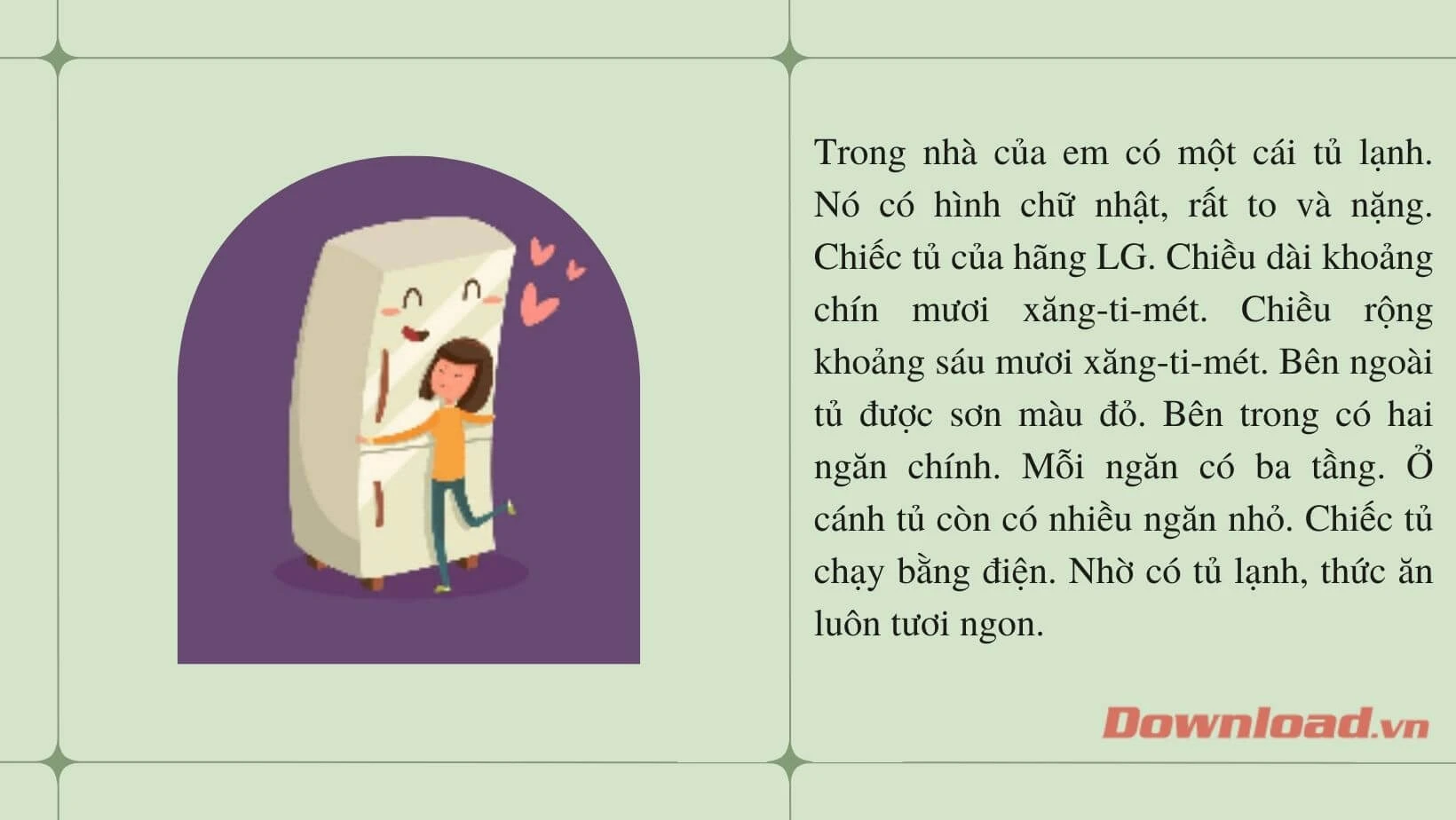 Hãy viết 4 - 5 câu tả một đồ vật mà em helo88.vina (80 mẫu) Tập làm văn lớp 2